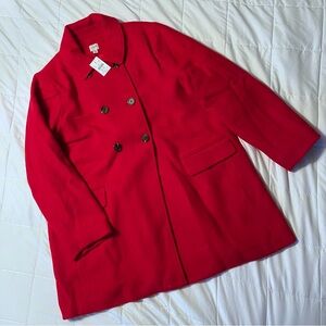 J. Crew Vibrant Red Coat